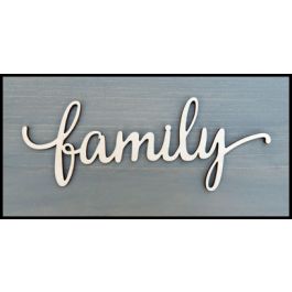 Family Laser cut scroll wood sign : Buy Laser cut Wood Word Cutouts and ...