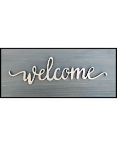 WS1501 Welcome Sign 6" wide x 1 5/8" tall
