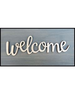 WS1551 Welcome Sign 6" wide x 1 7/8" tall