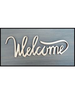 WS1602 Welcome Sign 8" wide x 2 5/8" tall