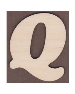 Laser cut Letter Q