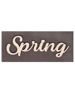 WS2752 Spring Sign 6" wide x 2 1/16" tall