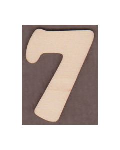 Laser cut Number 7