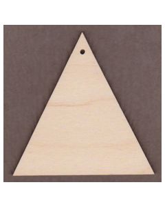 WT9468-Triangle with 1 Hole-3" tall x 3" wide