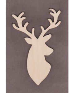 WT9517 Christmas Deer #1-6" tall x 4 1/2" wide
