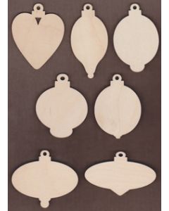 Laser cut Set of 7 Sweet Petite Ornaments from Jamie Mills-Price Christmastime 7