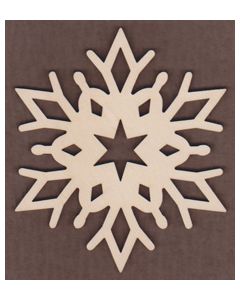 WT1184-Laser cut Alpine Scroll Snowflake