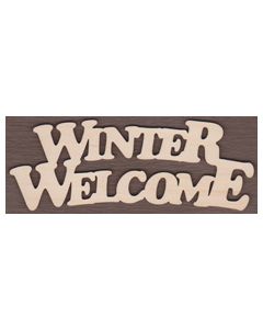 WT2095-Laser cut Winter Welcome Sign