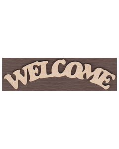 WT2027-Laser cut Welcome Sign-Arched Up