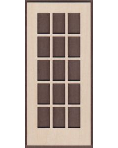WT2484-Laser cut French Door-Doll House Scale
