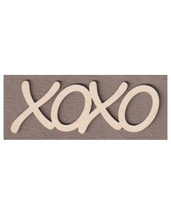 WS2990 XOXO Fancy Sign 6" wide x 2 1/8" tall