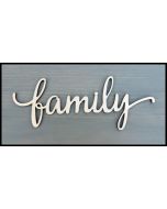 WS1102 Family Sign 8" wide x 3" tall