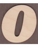 Laser cut Number 0