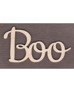 Plain Boo Laser cut wood Sign