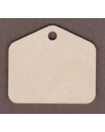 WT9113-Laser cut Christmas Gift Tag #2--3" tall x 3 3/8" wide