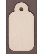 WT9132-Laser cut Christmas Gift Tag #4--3 1/4" tall x 1 3/4" wide