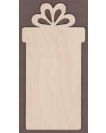 WT9389-Tall Gift Box Ornament-6" tall x 3" wide