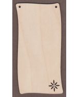 WT9413-Wavy Banner Star-6" tall x 3" wide