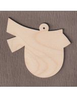 WT1115-2 Bird Ornament 3 1/2" tall x 4 1/8" wide