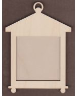 WT3131-Laser cut Square Lantern 2 Piece Frame Kit-4" x 5 1/2" 