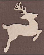 WT1047-Laser cut Leaping Reindeer