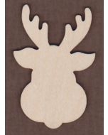 WT1051-Laser cut Reindeer Face