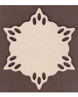 WT1172-Laser cut Coaster Snowflake