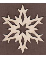 WT2546-Laser cut Pointy Snowflake-1 1/4"