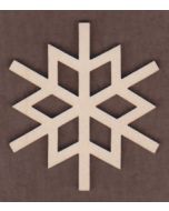 WT2551-Laser cut Geo Snowflake-1 1/4"