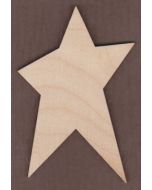 WT2540-Laser cut Primitive Star-1" tall-Bag of 25 Only