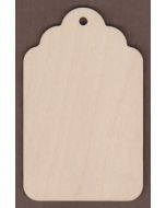 WT2543-Laser cut Gift Tag-1 1/2" tall-Bag of 25 Only