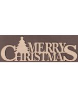 WT2076-Laser cut Merry Christmas Sign-Tree