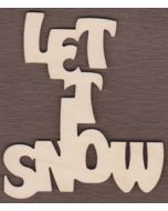 WT2102-Laser cut Let it Snow Sign-Vertical