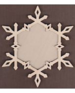 WT1879-Laser cut Diamond Snowflake 2 Piece Frame Kit