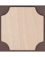WT2457-Laser cut Scooped Corner Plaque-Square