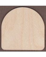 WT2470-Laser cut Round Top Plaque-Wide