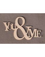 WS2404 You & Me Sign 10" wide x 6" tall