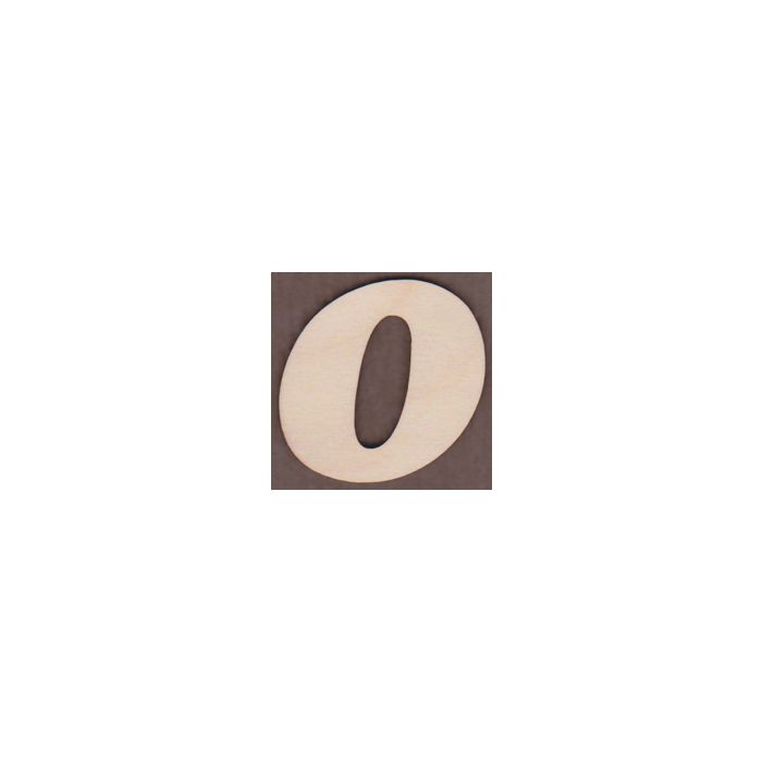 Laser cut Letter O