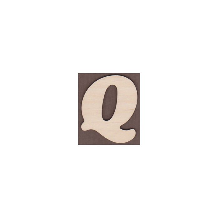 Laser cut Letter Q