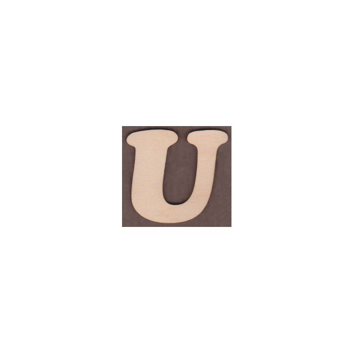 Laser cut Letter U