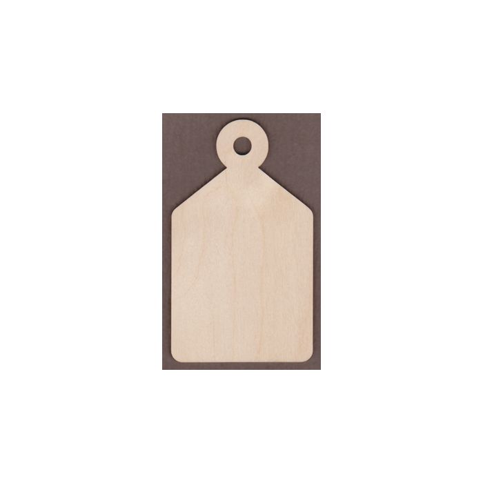 WT9001-Laser cut Tapered Gift Tag-5 1/8