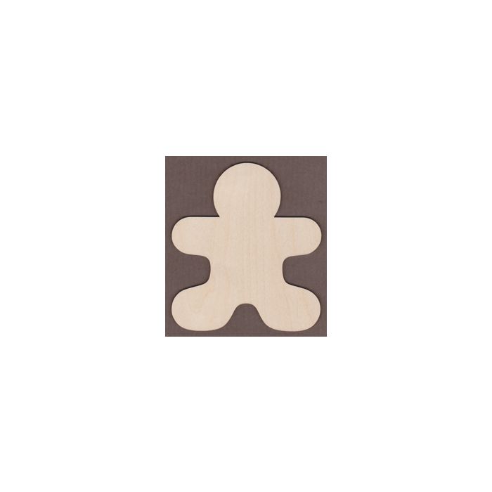 WT9327-laser cut Gingerbread Man-3 1/2