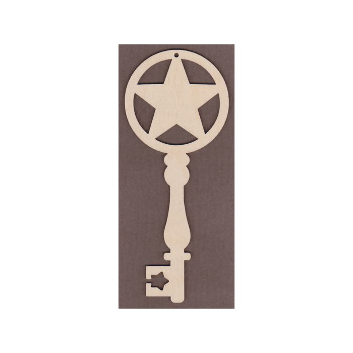 WT2732-Laser cut Decorative Key-Star Circle