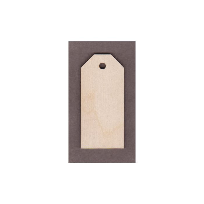 WT1643- 2 Extra Small Cut Corner Gift Tag  2 3/4