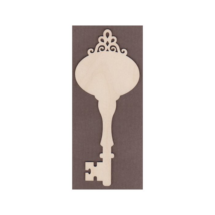 WT2747-Laser cut Decorative Key-Wide Oval Scroll Top