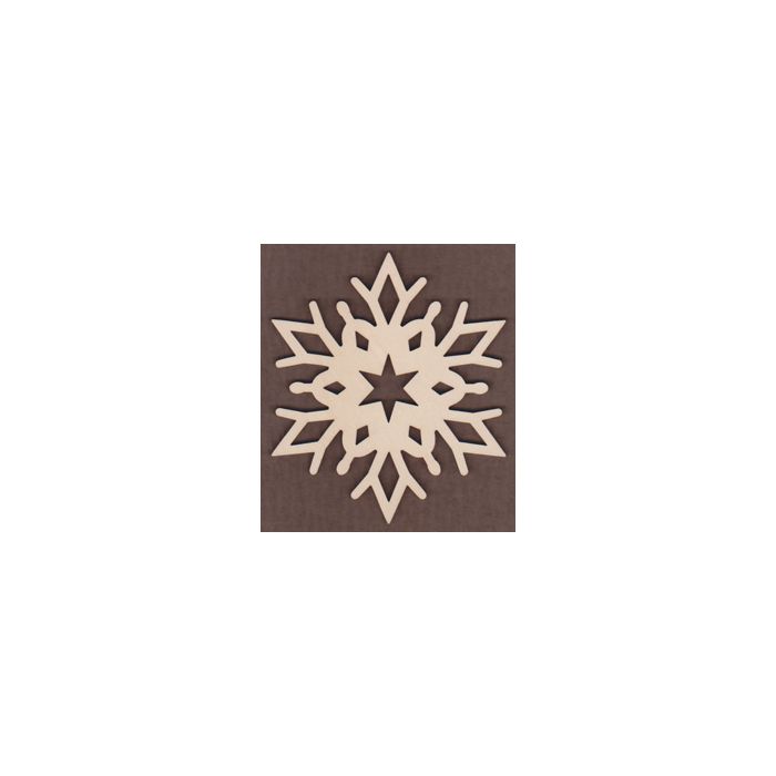 WT1183-Laser cut Alpine Scroll Snowflake