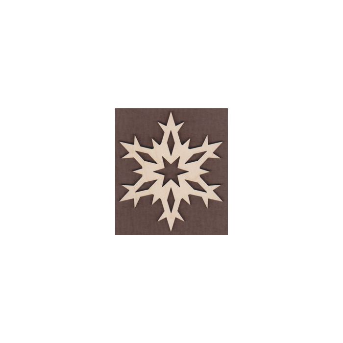 WT2546-Laser cut Pointy Snowflake-1 1/4