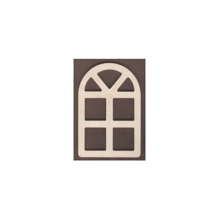 WT1814-Laser cut Window-Arched-7 Pane-Small