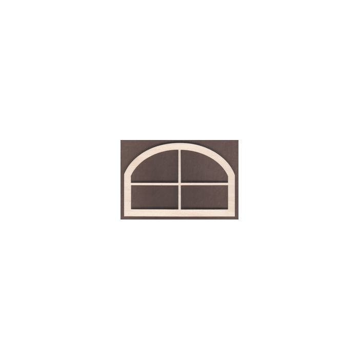WT1833-Laser cut Window-Arched Top-4 Pane