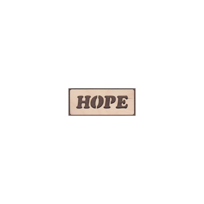 WT2108-Laser cut Hope Sign-Cutout